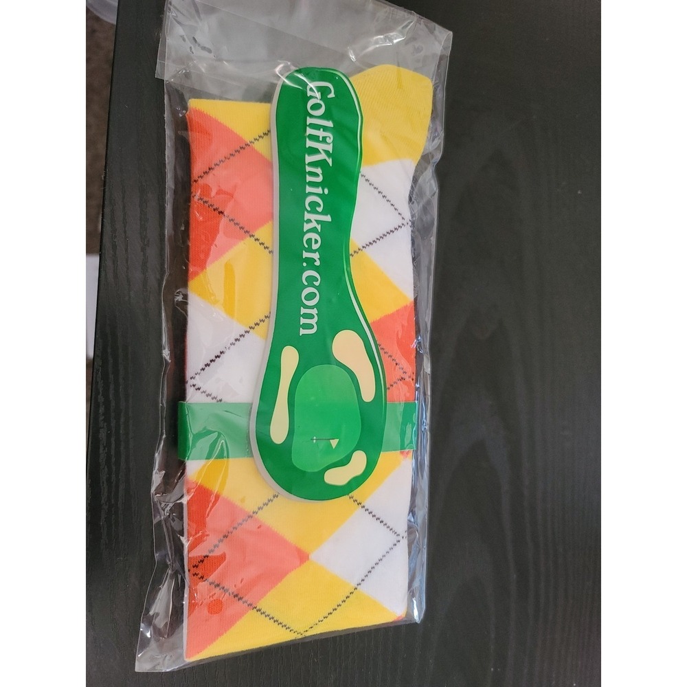 GolfKnicker‎ Argyle Golf Socks Fun Novelty Colorful Dress Socks Men's Large